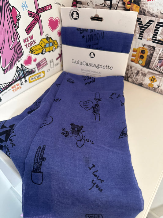 Foulard LULUCASTAGNETTE